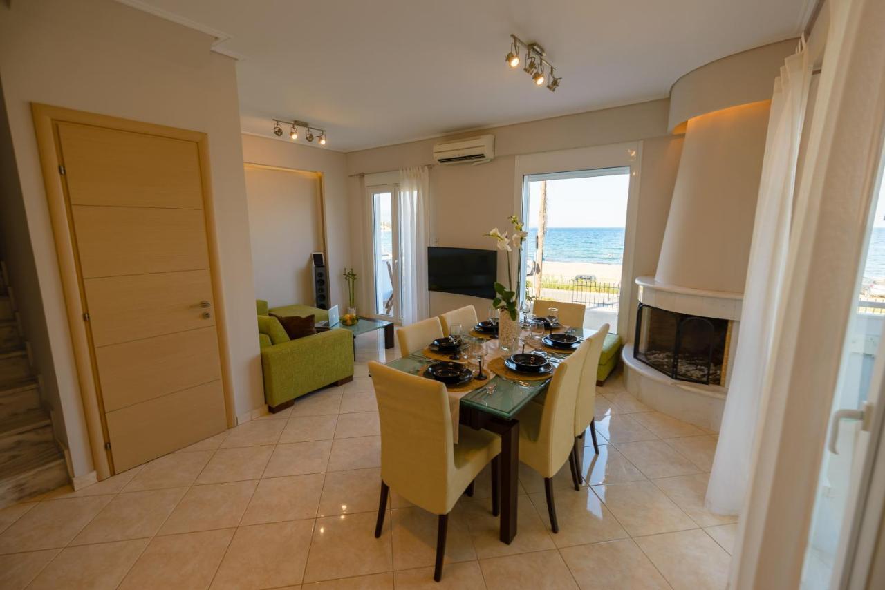 Lemoni Luxury Residence In Front Of The Sea Kechries エクステリア 写真