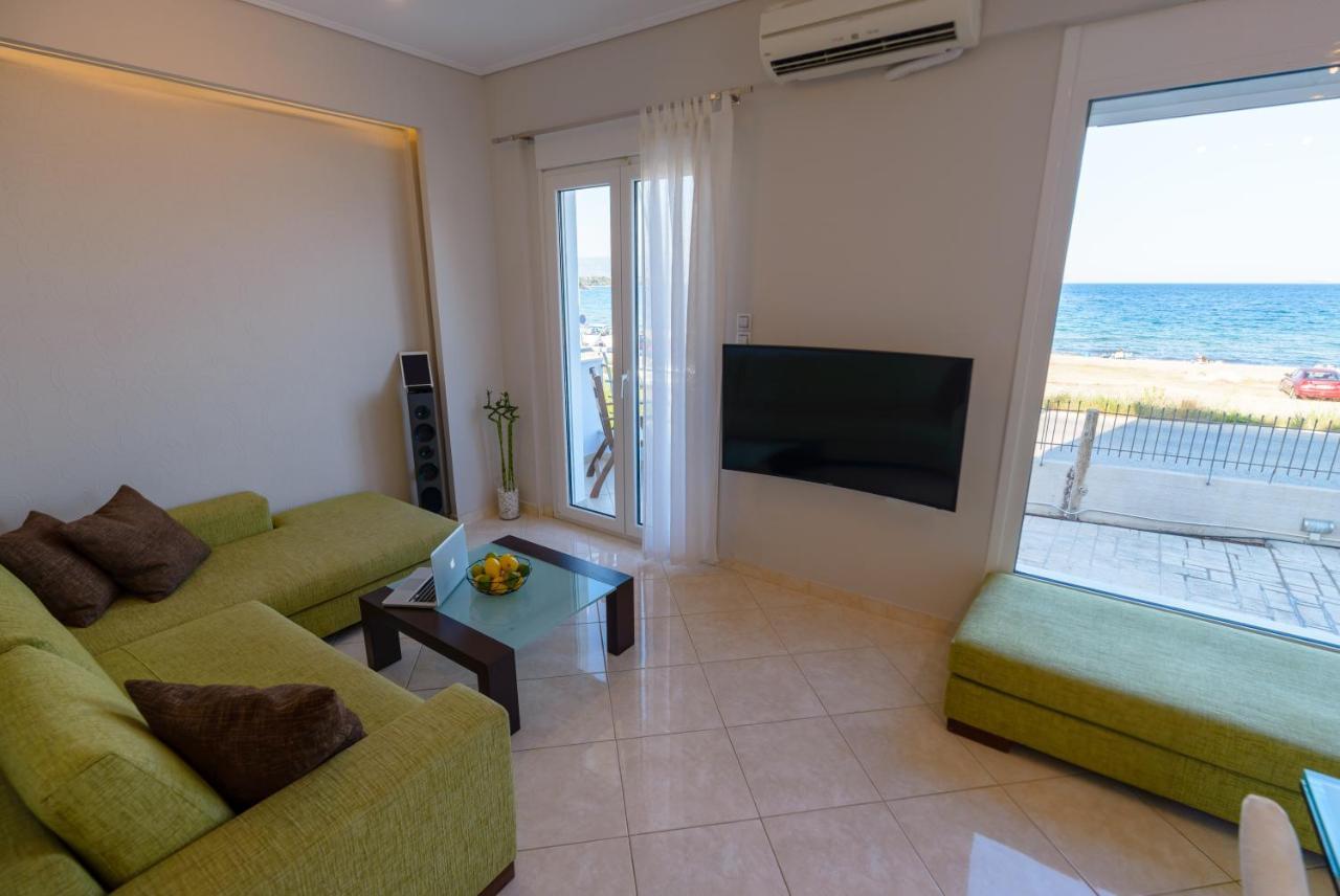 Lemoni Luxury Residence In Front Of The Sea Kechries エクステリア 写真
